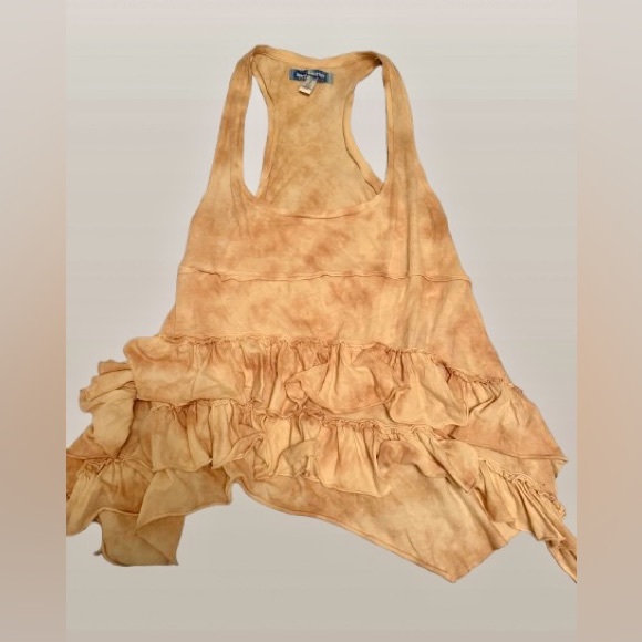 New! Urban Outfitters Lea Racerback Ruffles Tunic Tank Top size Small - Picture 3 of 5